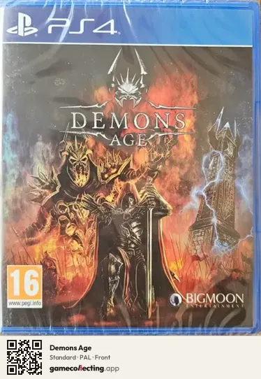 Demons Age PlayStation 4, PAL box front
