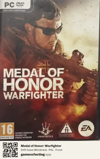 Medal of Honor: Warfighter Computer, PAL box front