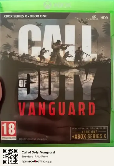 Call of Duty: Vanguard Xbox Series X, PAL box front