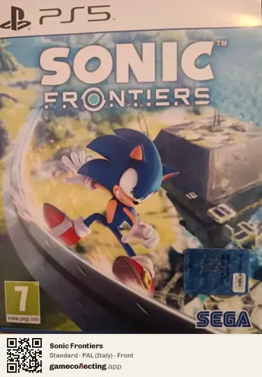 Sonic Frontiers PlayStation 5, Italy box front