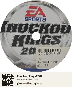 Knockout Kings 2002 PlayStation 2, PAL disc