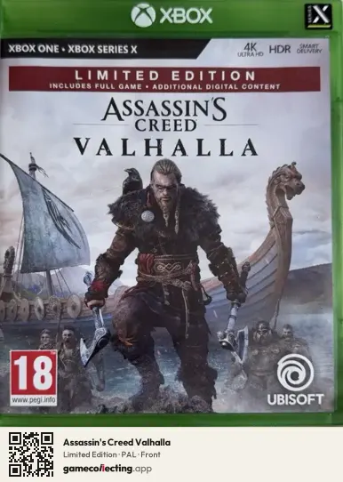 Assassin's Creed Valhalla Xbox One, PAL box front