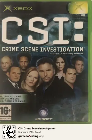 CSI: Crime Scene Investigation Xbox, PAL box front