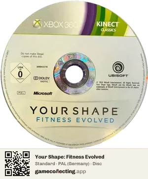 Your Shape: Fitness Evolved Xbox 360, PAL disc