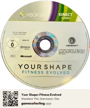 Your Shape: Fitness Evolved Xbox 360, PAL disc