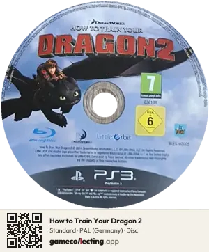 How to Train Your Dragon 2 PlayStation 3, PAL disc