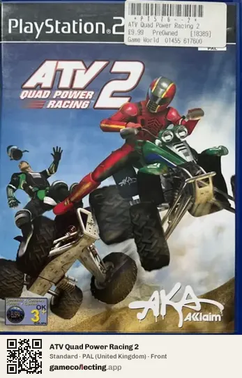 ATV Quad Power Racing 2 PlayStation 2, United Kingdom box front