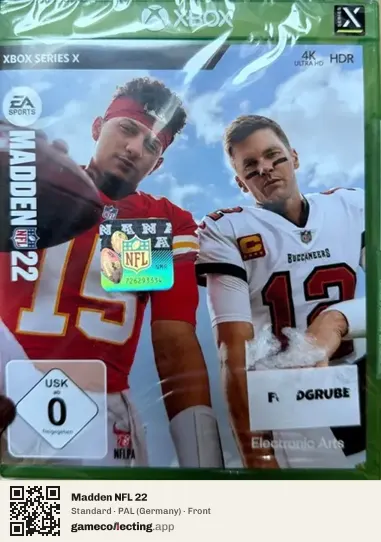 Madden NFL 22 Xbox Series X, Germany box front