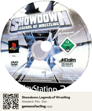 Showdown: Legends of Wrestling PlayStation 2, PAL disc