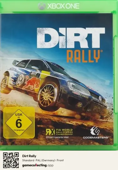 Dirt Rally Xbox One, Germany box front