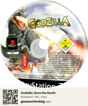 Godzilla: Save the Earth PlayStation 2, PAL disc