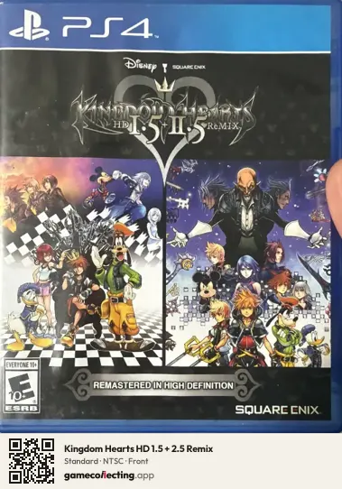 Kingdom Hearts HD 1.5 + 2.5 Remix PlayStation 4, NTSC box front
