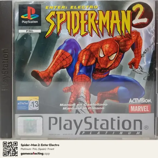 Spider-Man 2: Enter Electro PlayStation, Spain box front