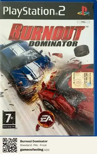 Burnout Dominator PlayStation 2, PAL box front