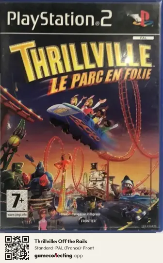 Thrillville: Off the Rails PlayStation 2, France box front