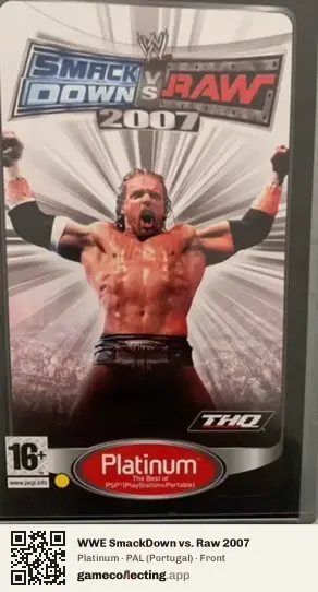 WWE SmackDown vs. Raw 2007 PlayStation Portable, Portugal box front
