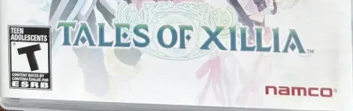 Tales of Xillia, the ESRB box on its front