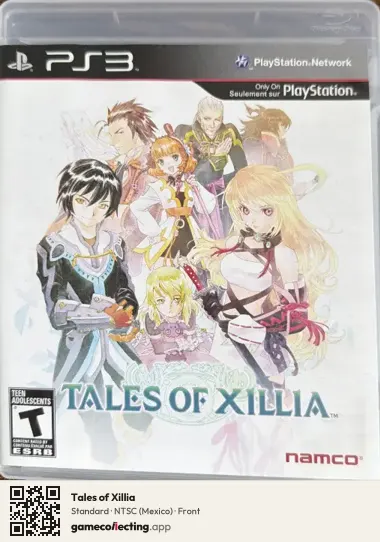 Tales of Xillia PlayStation 3, Mexico box front