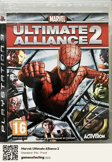 Marvel: Ultimate Alliance 2 PlayStation 3, PAL box front