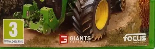 Farming Simulator 19, the PEGI square on its front