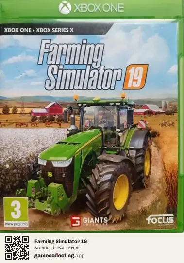 Farming Simulator 19 Xbox One, PAL box front