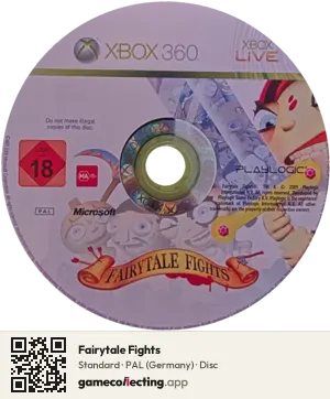 Fairytale Fights Xbox 360, PAL disc
