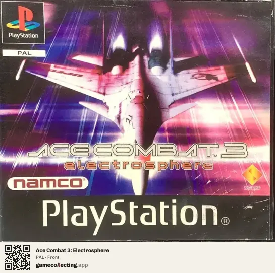 Ace Combat 3: Electrosphere PlayStation, PAL box front