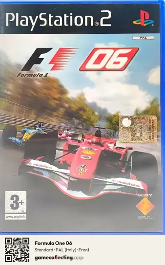 Formula One 06 PlayStation 2, Italy box front