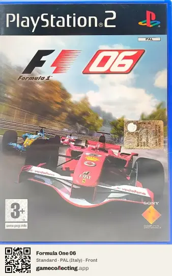 Formula One 06 PlayStation 2, Italy box front