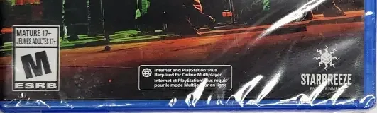 Payday 3, the ESRB box on its front