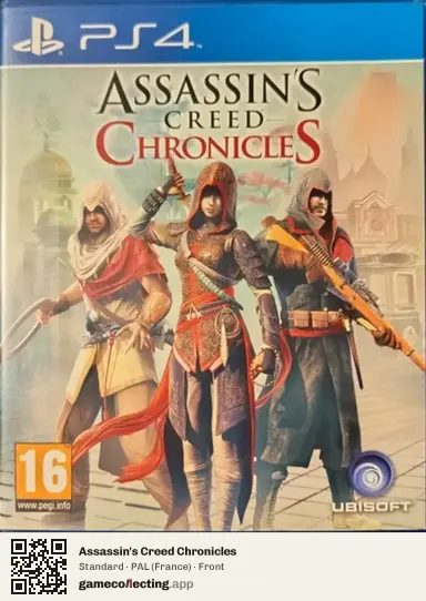 Assassin's Creed Chronicles PlayStation 4, France box front