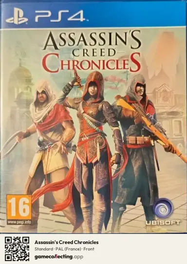 Assassin's Creed Chronicles PlayStation 4, France box front
