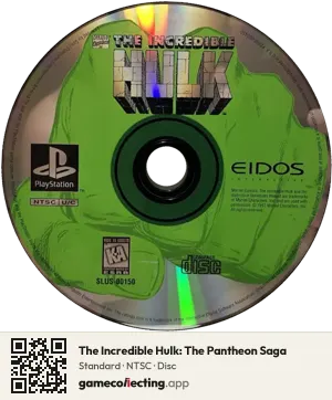 The Incredible Hulk: The Pantheon Saga PlayStation, NTSC disc