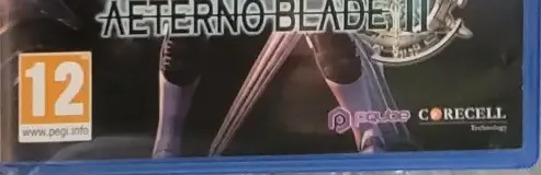 AeternoBlade II, the PEGI square on its front