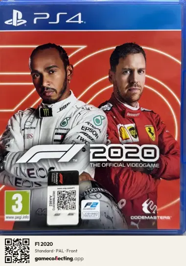 F1 2020 PlayStation 4, PAL box front