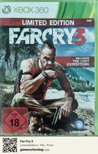 Far Cry 3 Xbox 360, PAL box front