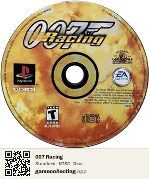 007 Racing PlayStation, NTSC disc