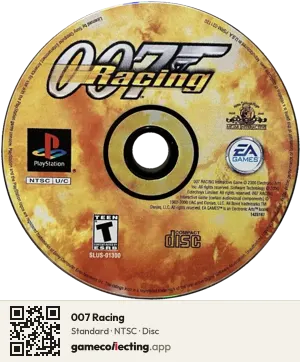 007 Racing PlayStation, NTSC disc