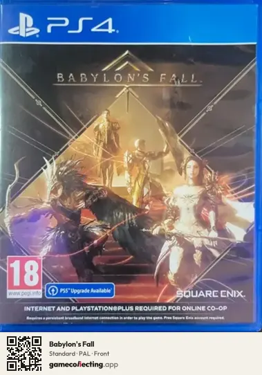 Babylon's Fall PlayStation 4, PAL box front