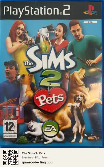The Sims 2: Pets PlayStation 2, PAL box front