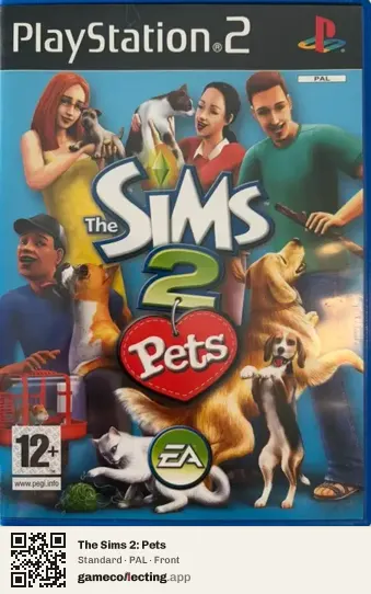 The Sims 2: Pets PlayStation 2, PAL box front