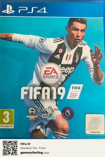 FIFA 19 PlayStation 4, PAL box front
