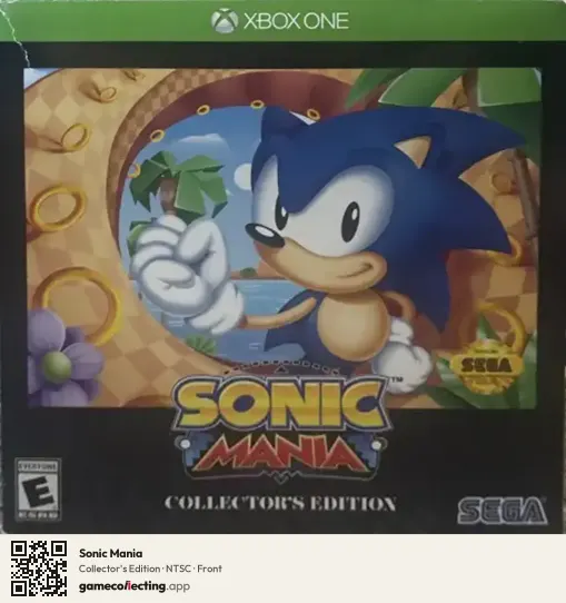Sonic Mania Xbox One, NTSC box front