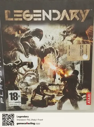 Legendary PlayStation 3, Italy box front