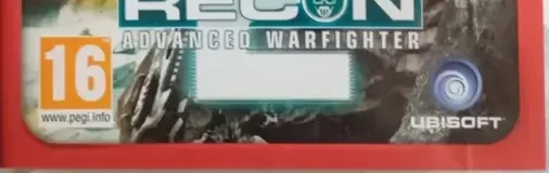 Tom Clancy's Ghost Recon: Advanced Warfighter 2, the PEGI square on its front
