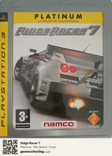 Ridge Racer 7 PlayStation 3, Spain box front