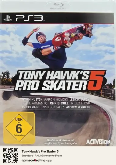 Tony Hawk's Pro Skater 5 PlayStation 3, Germany box front