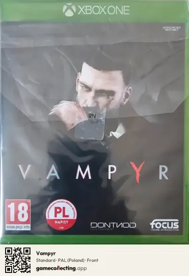 Vampyr Xbox One, Poland box front