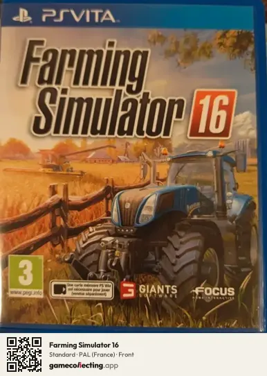 Farming Simulator 16 PlayStation Vita, France box front