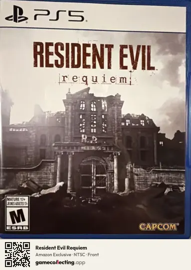 Resident Evil Requiem PlayStation 5, NTSC box front